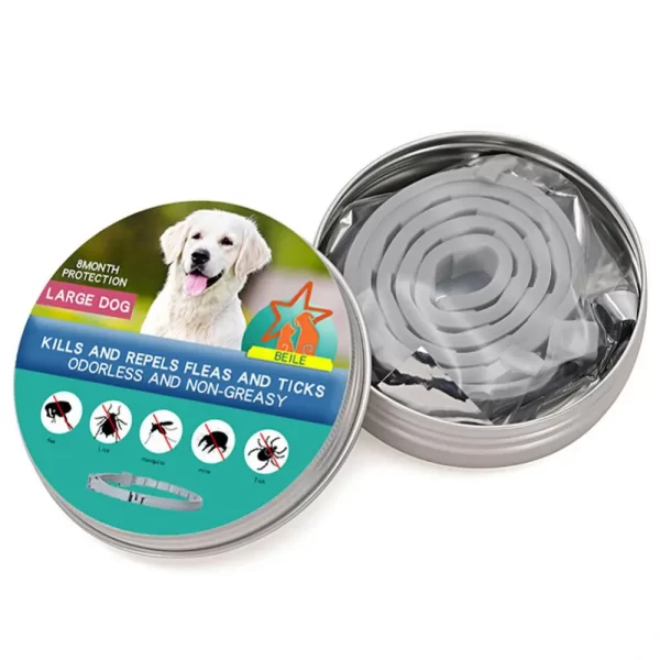 Coleira extensível antipulgas e carrapatos para animais de estimação. - Imagem 6